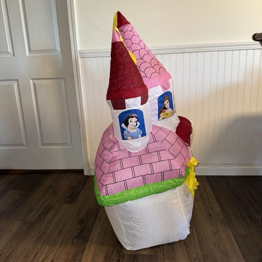 Disney Princess Inflatable Happy Birthday Castle 4ft Tall Princess Party Decor